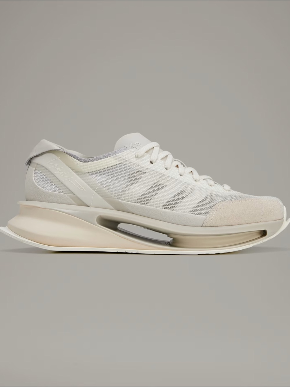 Adidas x Yohji Yamamoto Y-3 S-Gendo Run Sneakers Off White $450 Sz 9.5